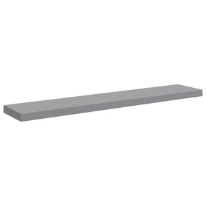 Schwebende Wandregale, Grau, 120 cm, 2er-Set