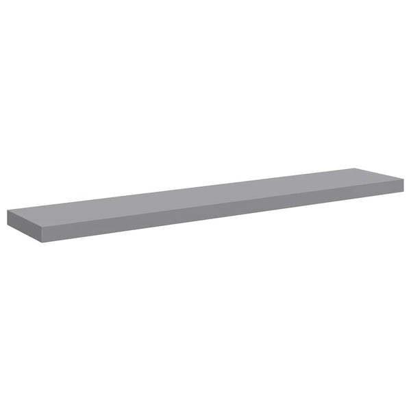 Schwebende Wandregale, Grau, 120 cm, 2er-Set