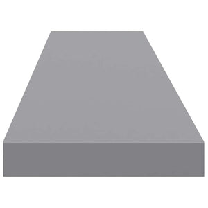 Schwebende Wandregale, Grau, 120 cm, 2er-Set