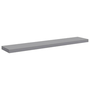 Schwebende Wandregale, 4er Set, Grau, 120cm