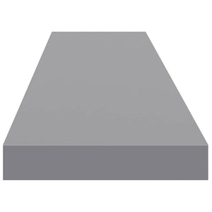 Schwebende Wandregale, 4er Set, Grau, 120cm