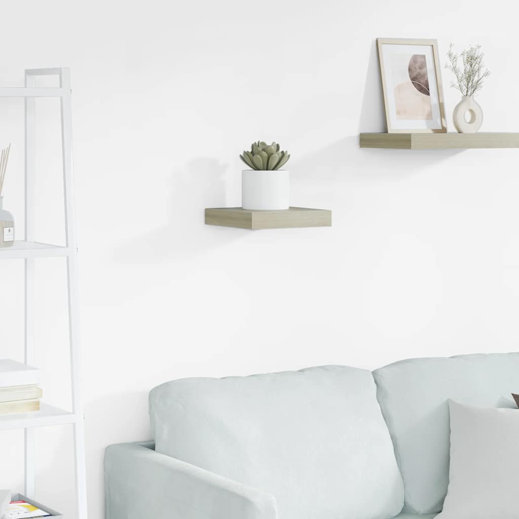 vidaXL Étagère murale flottante couleur chêne 23x23,5x3,8 cm MDF