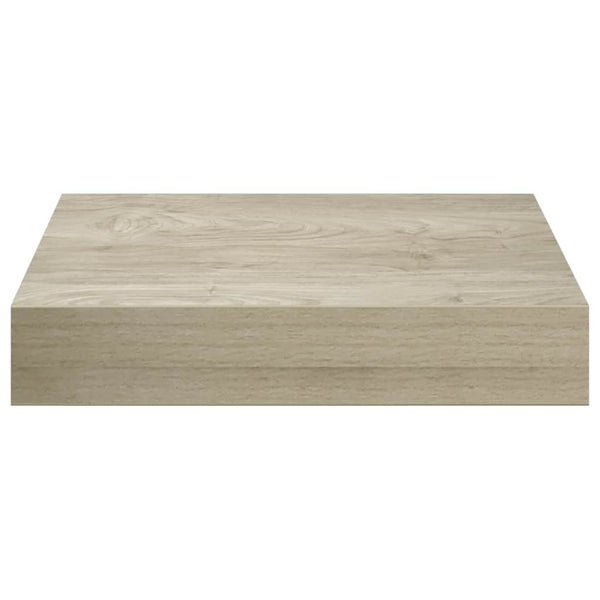 Schwebende Wandregale, 2er Set, Eiche