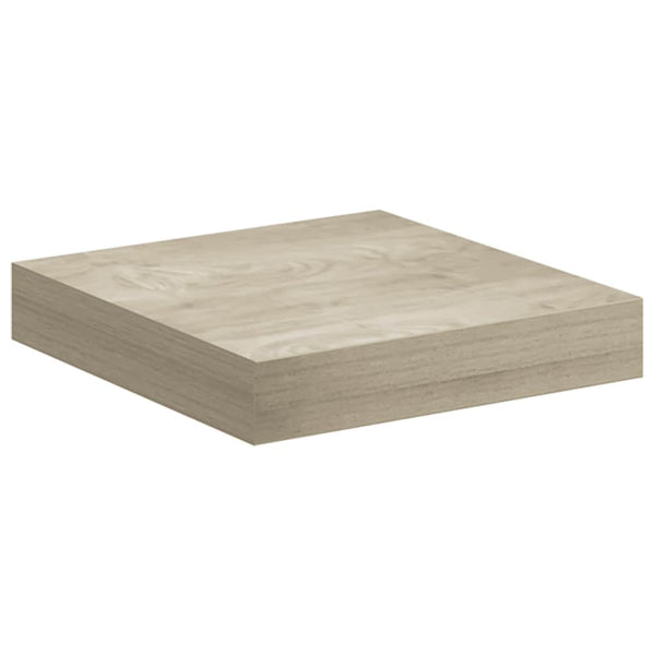 Schwebende Wandregale, 4er Set, Eichefarben