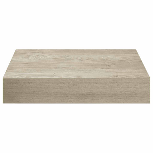 Schwebende Wandregale, 4er Set, Eichefarben
