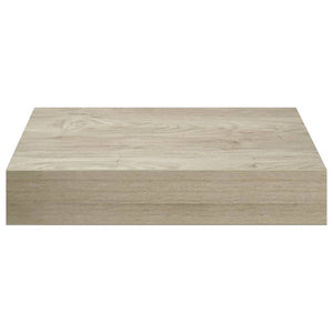 Schwebende Wandregale, 4er Set, Eichefarben
