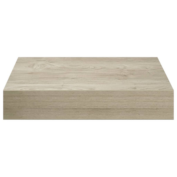 Schwebende Wandregale, 4er Set, Eichefarben