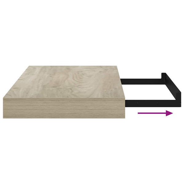 vidaXL Étagère murale flottante couleur chêne 40x23x3,8 cm MDF