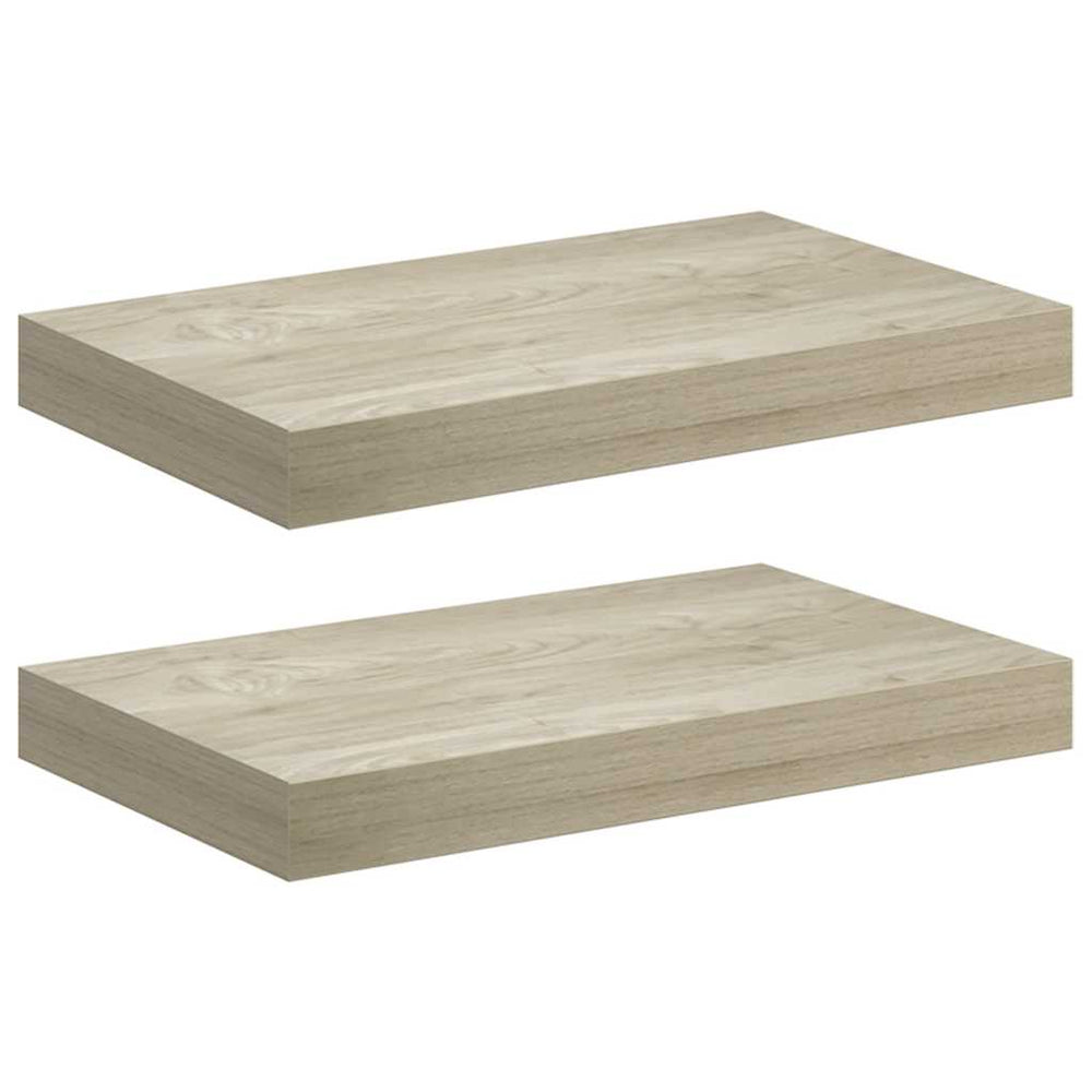 vidaXL Étagères murales flottantes 2 pcs chêne 40x23x3,8 cm MDF