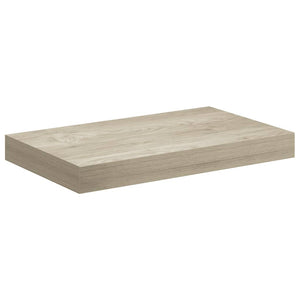 Schwebende Wandregale, Eichefarben, 2er-Set