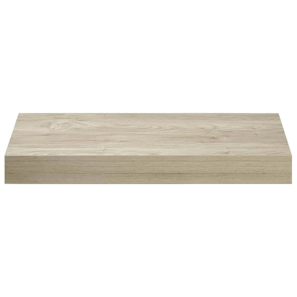 Schwebende Wandregale, 4er Set, Eiche