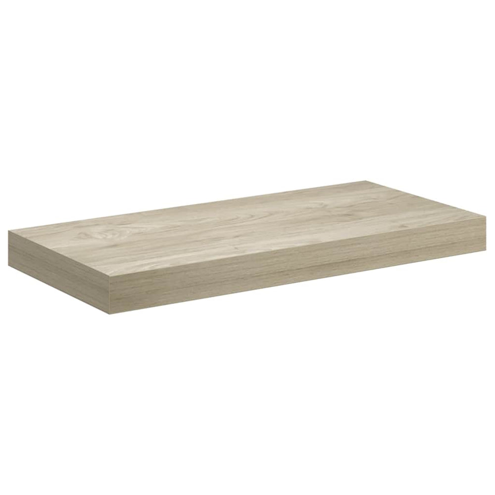 Schwebendes Wandregal, Eichefarben, 50 cm