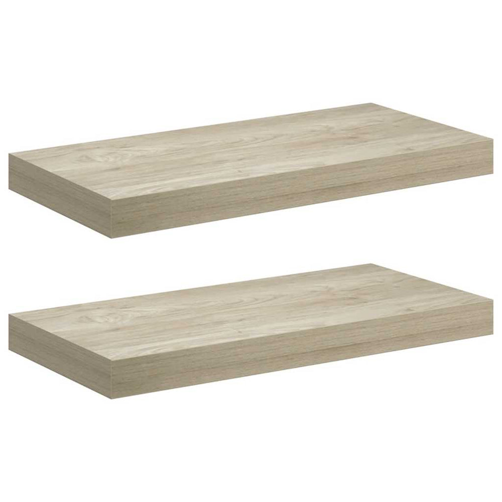 vidaXL Étagères murales flottantes 2 pcs chêne 50x23x3,8 cm MDF