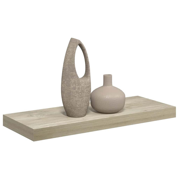 Schwebendes Wandregal, Eichefarben, 60 cm
