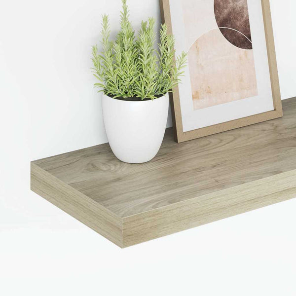 Schwebende Wandregale Eiche 60cm 4er Set