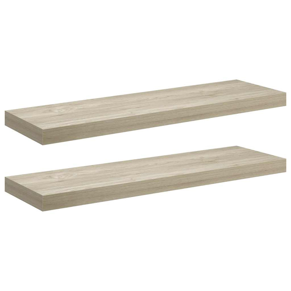 vidaXL Étagères flottantes 2 pcs Aspect chêne 80x23,5x3,8 cm MDF