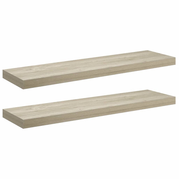 Eichen Schweberegale, 2er Set