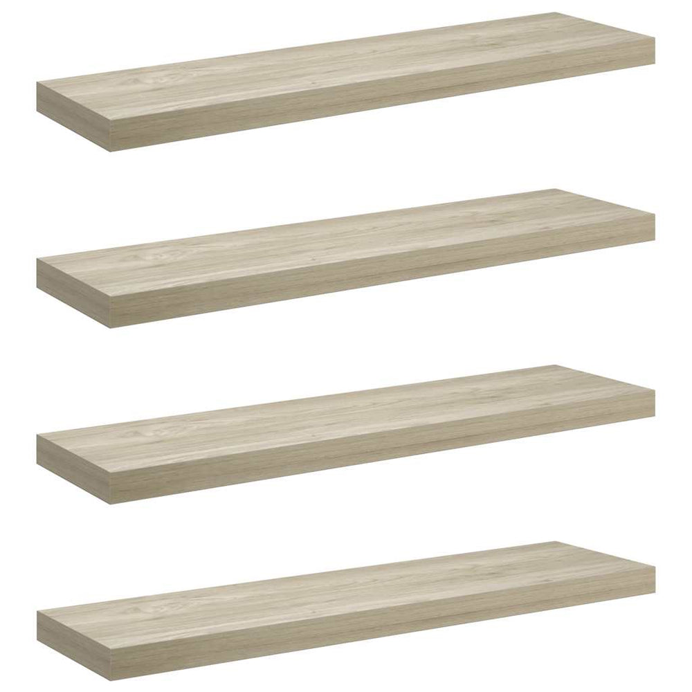 vidaXL Étagères murales flottantes 4 pcs Chêne 90x23,5x3,8 cm MDF