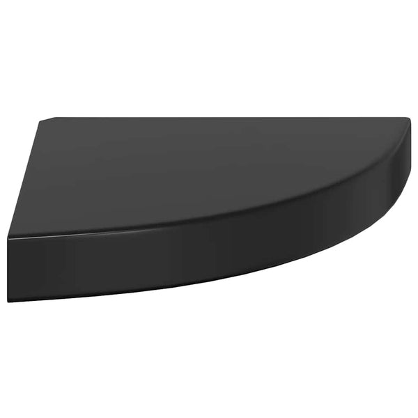 Eckregale, 4er Set, Hochglanz Schwarz