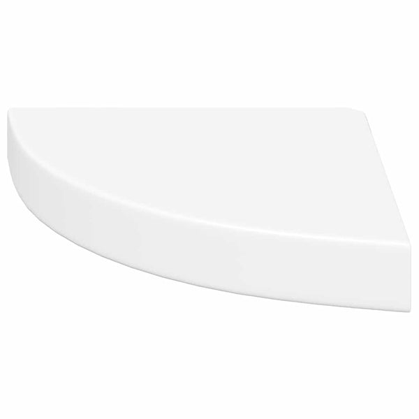 vidaXL Étagères d'angle flottantes 2 pcs Blanc 25x25x3,8 cm MDF
