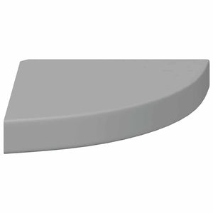 vidaXL Étagères flottantes d'angle 2 pcs Gris 25x25x3,8 cm MDF