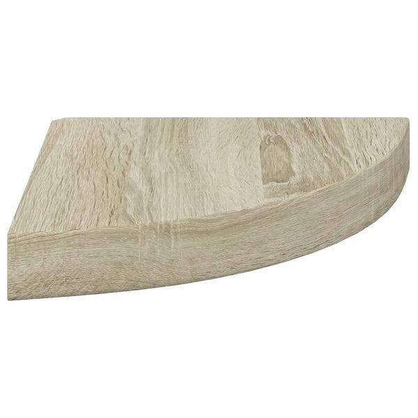 vidaXL Étagères d'angle flottantes 2 pcs aspect chêne 25x25x3,8 cm MDF