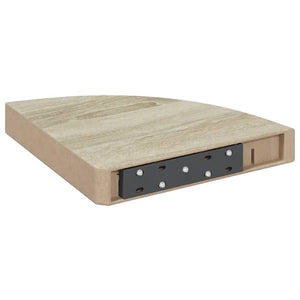 vidaXL Étagères d'angle flottantes 2 pcs aspect chêne 25x25x3,8 cm MDF