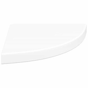Schwebendes Eckregal Weiß, 35 cm