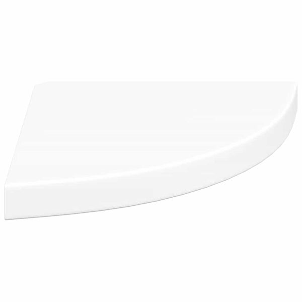 Schwebendes Eckregal Weiß, 35 cm