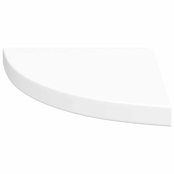 vidaXL Étagères d'angle flottantes 2 pcs Blanc 35x35x3,8 cm MDF