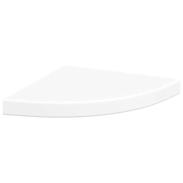 vidaXL Étagères flottantes d'angle 4 pcs Blanc 35x35x3,8 cm MDF