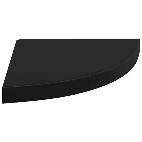 vidaXL Étagères flottantes d'angle 4 pcs Noir 35x35x3,8 cm MDF