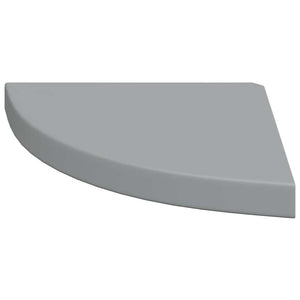 vidaXL Étagère d'angle flottante Gris 35x35x3,8 cm MDF