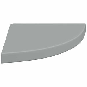 vidaXL Étagère d'angle flottante Gris 35x35x3,8 cm MDF
