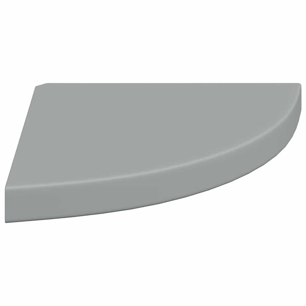 vidaXL Étagère d'angle flottante Gris 35x35x3,8 cm MDF