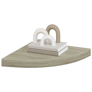 Eck-Wandregal Eiche 35 cm