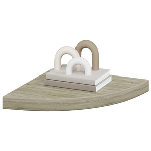 vidaXL Étagères d'angle flottantes 2 pcs Aspect chêne 35x35x3,8 cm MDF