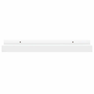 Weiße Bilderleisten 40 cm, 2er Set