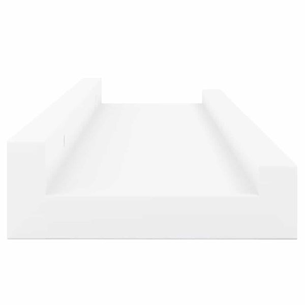 Weiße Bilderleisten 40 cm, 2er Set