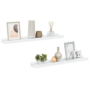 Bilderleisten Weiß 60 cm, 2er Set