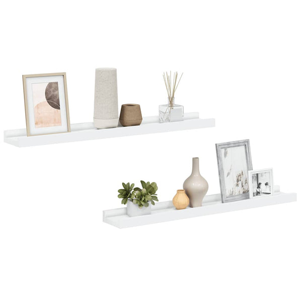 Bilderleisten Weiß 60 cm, 2er Set