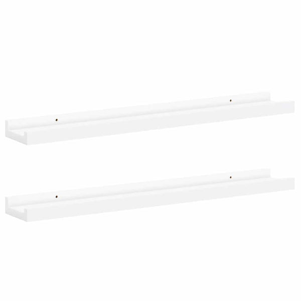Bilderleisten Weiß 60 cm, 2er Set