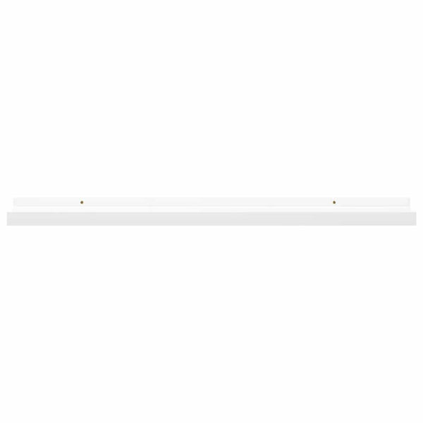Weiße Bilderleisten 80 cm, 2er Set