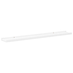 Weiße Bilderleisten 80 cm, 2er Set