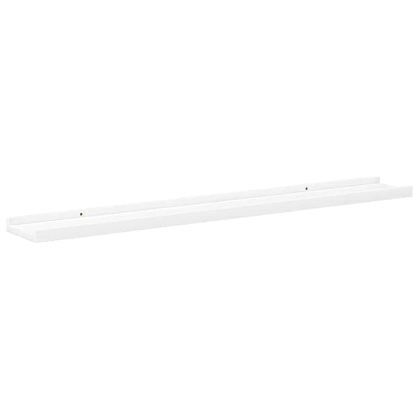 Weiße Bilderleisten 80 cm, 2er Set