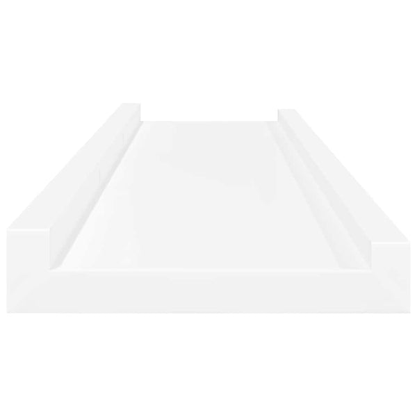 Weiße Bilderleisten 80 cm, 2er Set