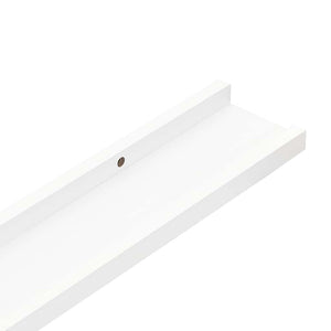 Weiße Bilderleisten 80 cm, 2er Set