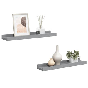 Graue Bilderleisten, 2er Set, 40 cm