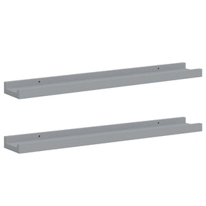 Graue Bilderleisten, 60 cm, 2er Set