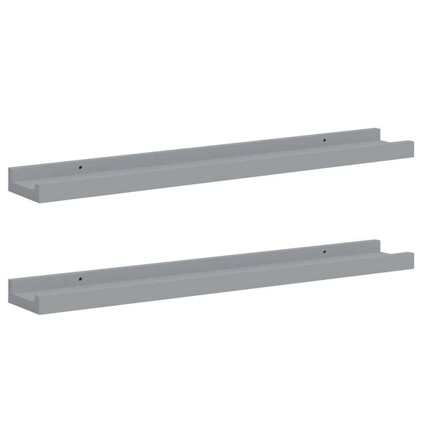Graue Bilderleisten, 60 cm, 2er Set